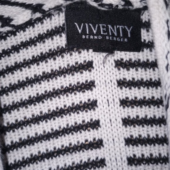 Viventy Bernd Berger open Front Striped Cardigan Size XL - Picture 2 of 3